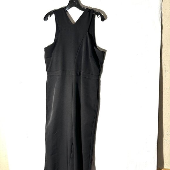 Sam Edelman Size 12 Black Sleeveless Long Formal Romper Pants Jumpsuit - Picture 11 of 11